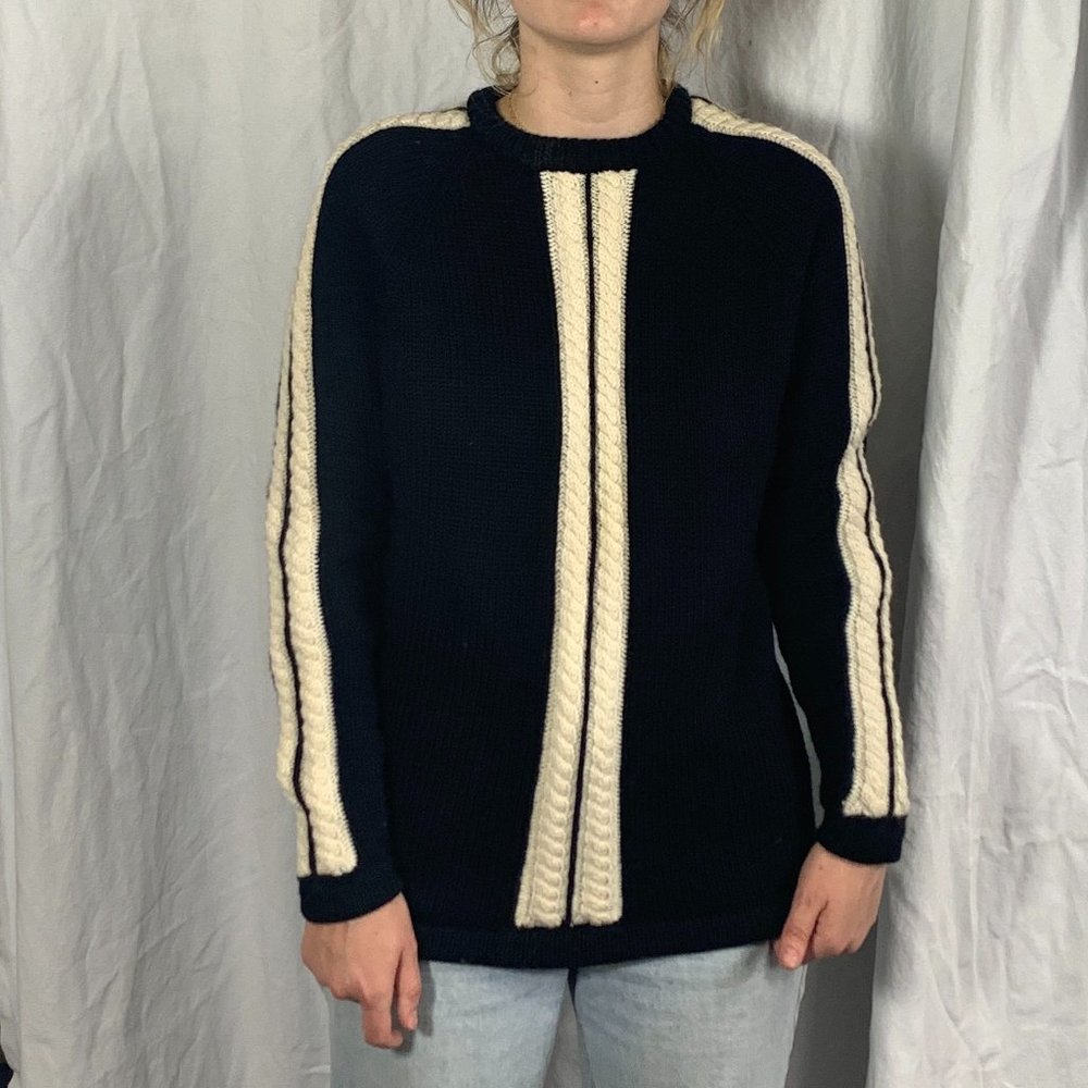 Vintage White Stag Ski Sweater